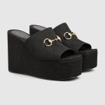 Women’s wedge sandal with Horsebit
